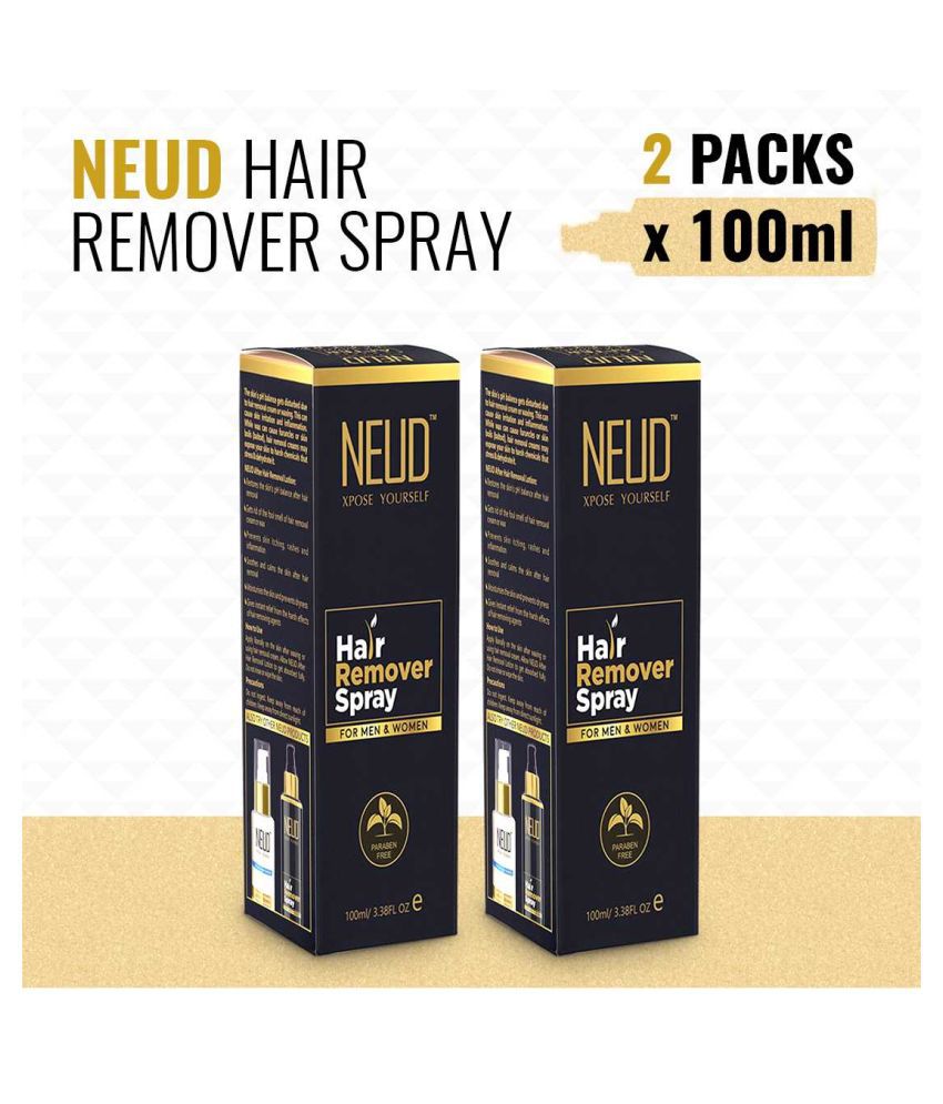 NEUD Hair Removal Spray for Men & Women - 2 Packs (100ml Each) 200 mL