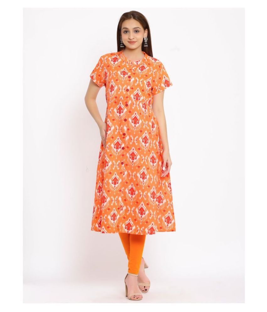 RAMAS  Rust Cotton Blend Womens Straight Kurti  Pack of 1   Buy  RAMAS  Rust Cotton Blend Womens Straight Kurti  Pack of 1  Online at  Best Prices in India on Snapdeal