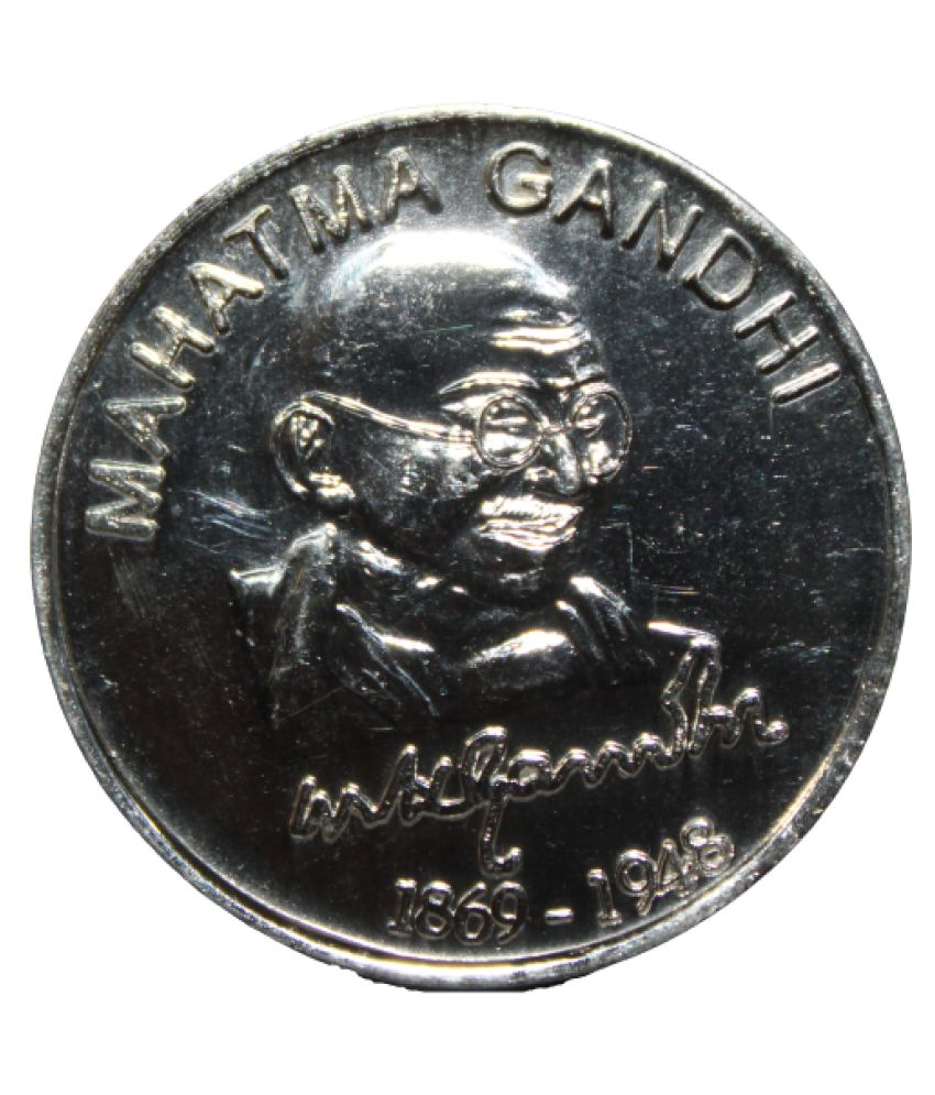     			(TOKEN) MAHATMA GANDHI (1869-1948) "THERE IS NO GOD HIGHER THAN TRUTH" COMMEMORATIVE ISSUE RARE TOKEN COIN