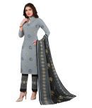 shree jeenmata collection - Light Blue Straight Rayon Women's Stitched Salwar Suit ( Pack of 1 )