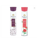 Yardley London Lace satin , Royal Red Rose Deodorant Spray - For Men & Women  (150 ml each, Pack of 2)