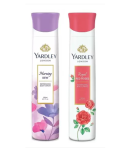 Yardley London Morning Dew and Royal Red Rose 150ML Each (Pack of 2) Body Spray - For Women