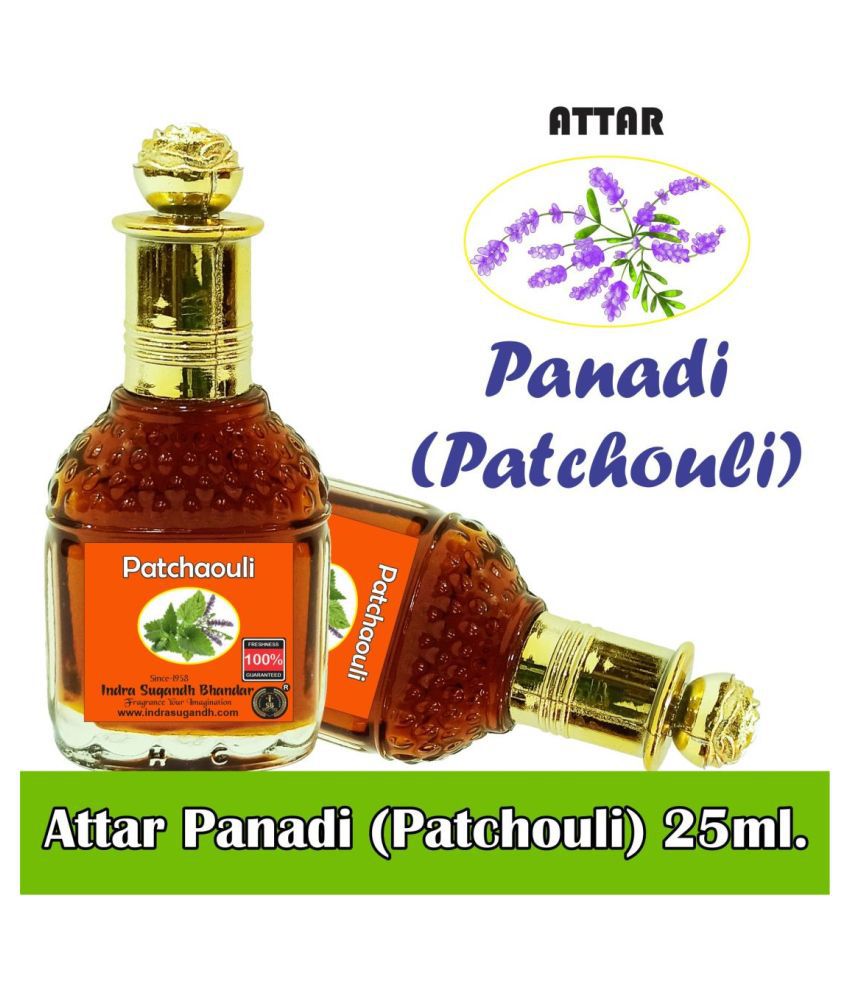     			INDRA SUGANDH BHANDAR Attar For Men|Women|Pujan Panadi Patchouli  Pure Perfume Oil 24 Hours Long Lasting Bhapka Processed Fragrance 25ml Rollon Pack
