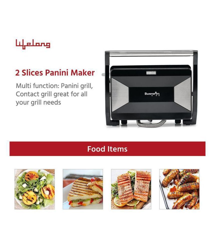 Lifelong Sandwich Maker 1000 Watts Panini Grill Price in India Buy