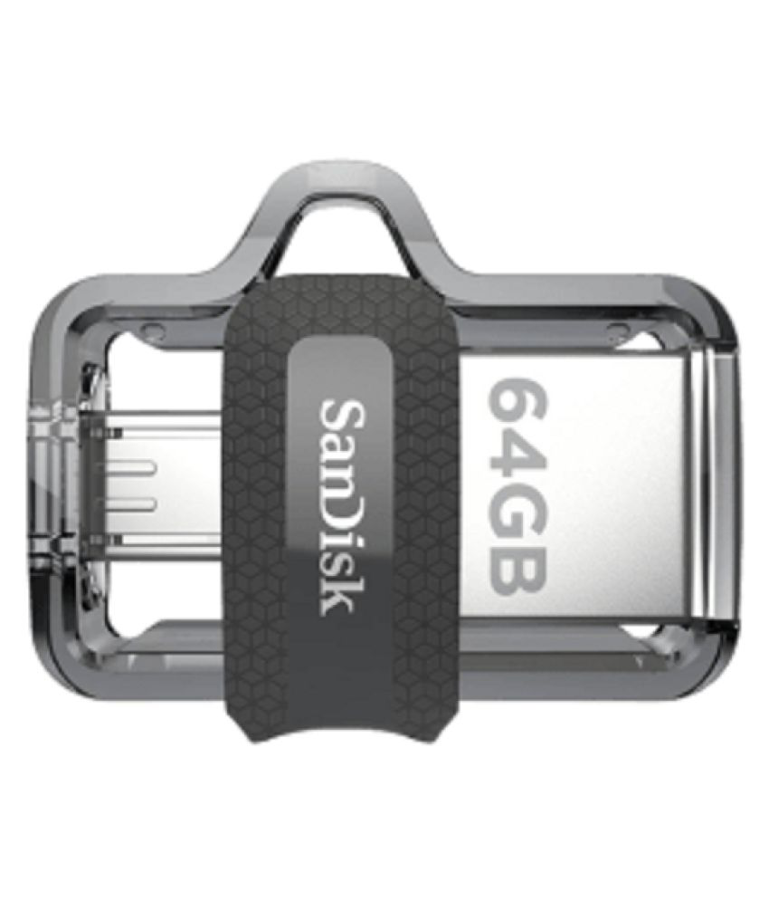 SANDISK ULTRA DUAL DRIVE 3.0 PENDRIVE 64GB FOR MOBILE , LAPTOP & COMPUTER , PACK OF 1