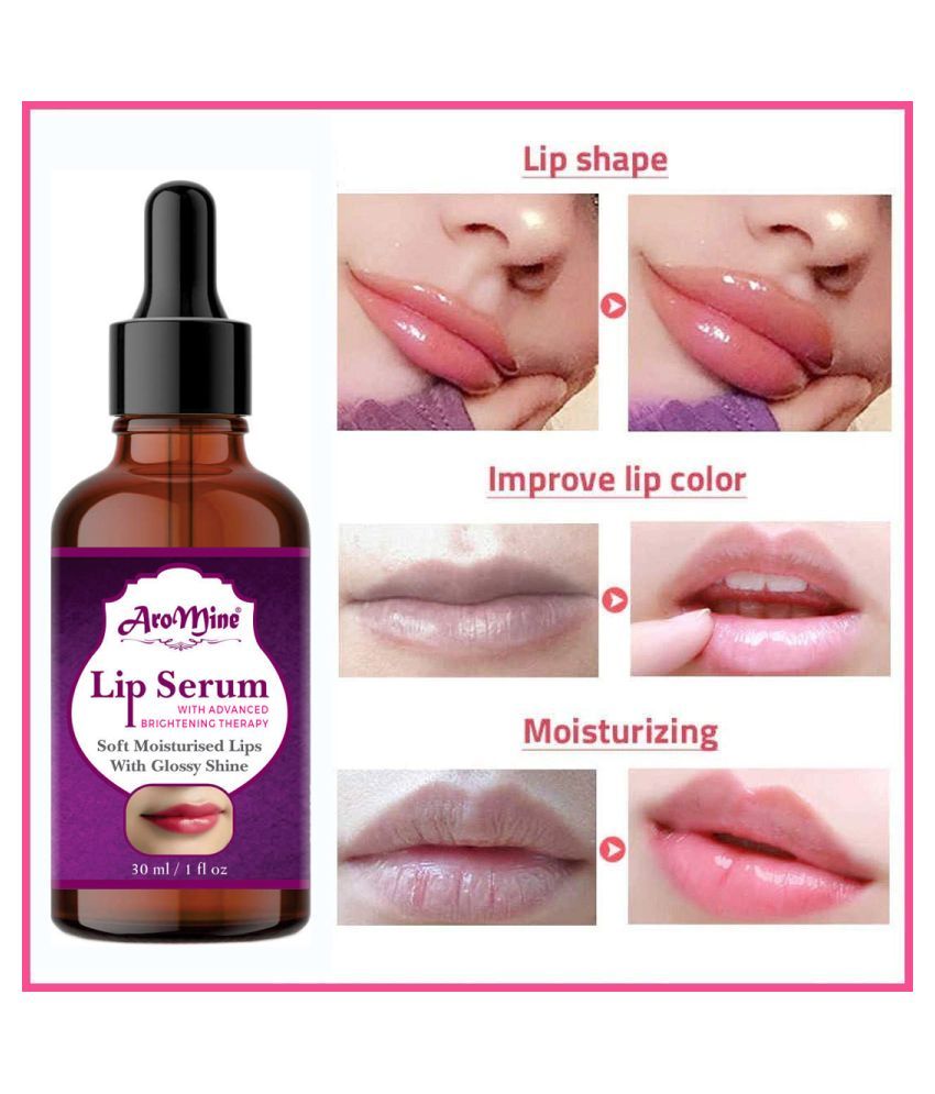     			Aromine Pink Lip Serum- For Glossy, Shiny & Soft Lips (Moisturizing & Nourishing) Men & Women Face Serum 30 mL