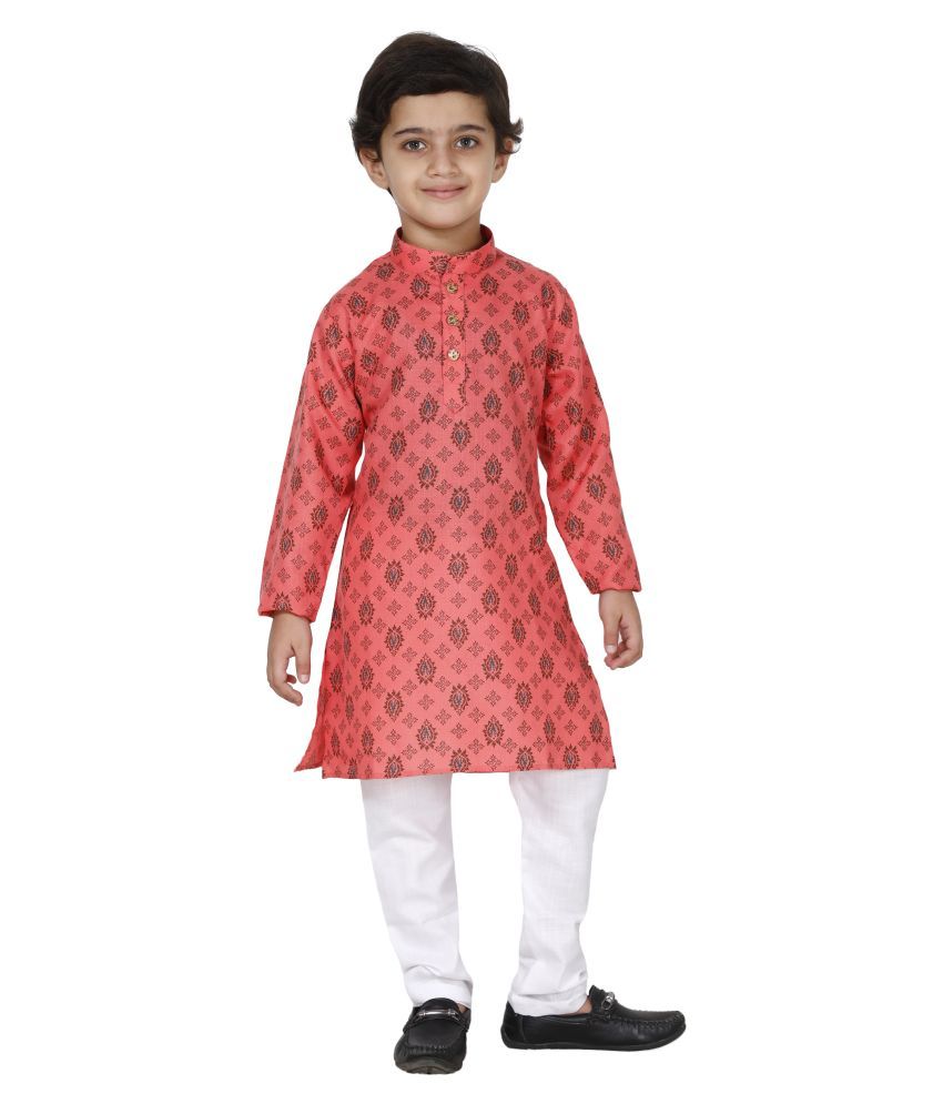     			Fourfolds Ethnic Wear Kurta Pyjama Set for kids and Boys_FE001