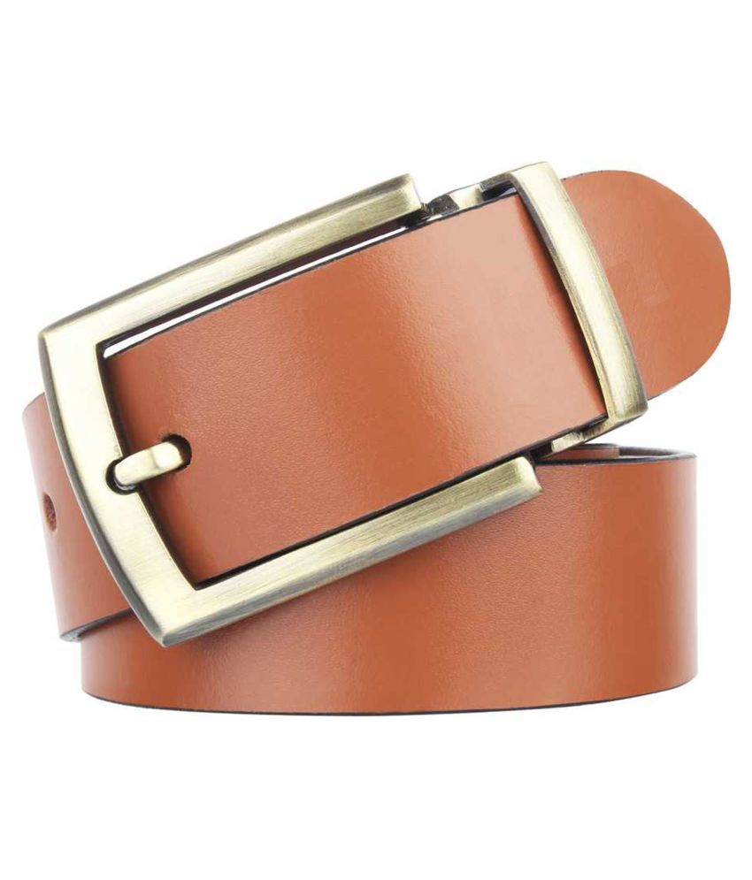     			Loopa Tan Leather Formal Belt