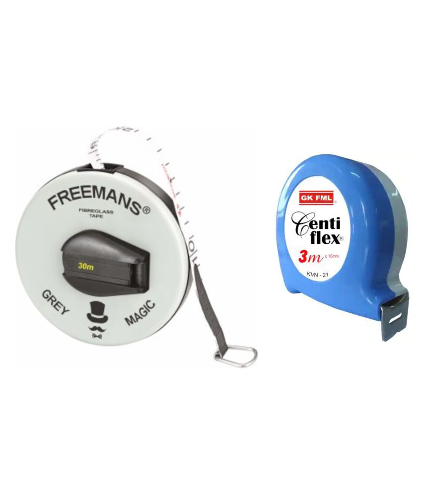 Freemans Grey Magic 30 Mtr Measuring Tape /Centi Flex 3 Mtr Measuring Tape