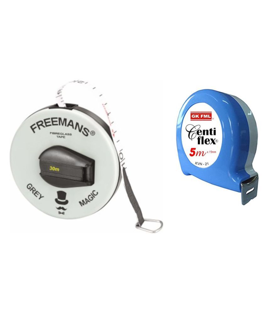 Freemans Grey Magic 30 Mtr Measuring Tape/Centi Flex 5 Mtr Measuring Tape