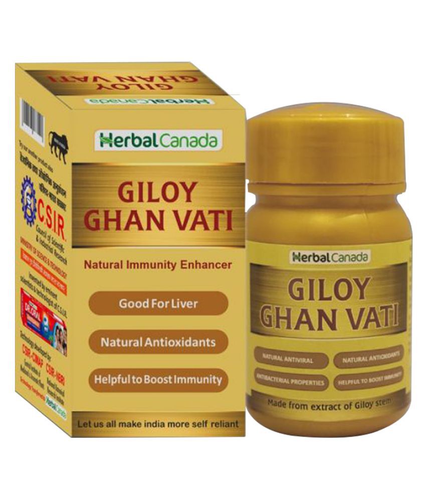     			Herbal Canada Giloy Ghan Vati Natural Antioxidants Tablet 100 gm Pack Of 1