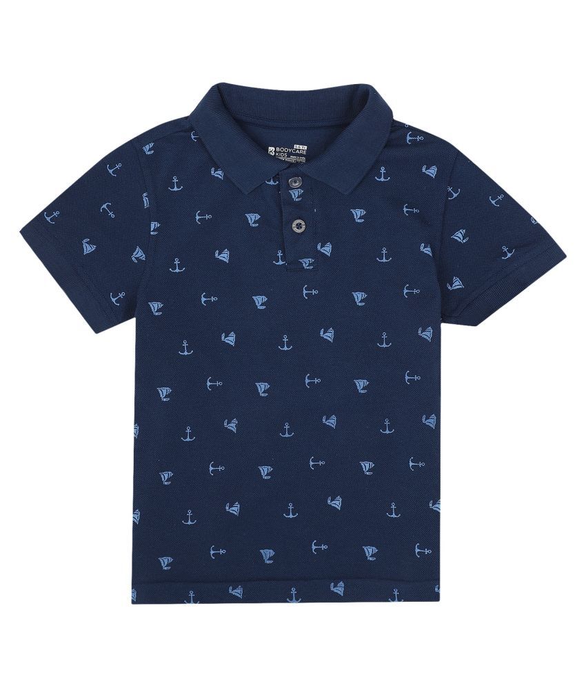     			Proteens - Navy Cotton Boy's Polo T-Shirt ( Pack of 1 )