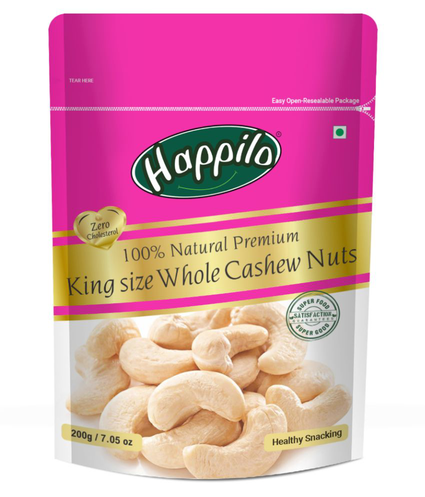     			Happilo 100% Premium King size Whole Cashew nuts 200 g