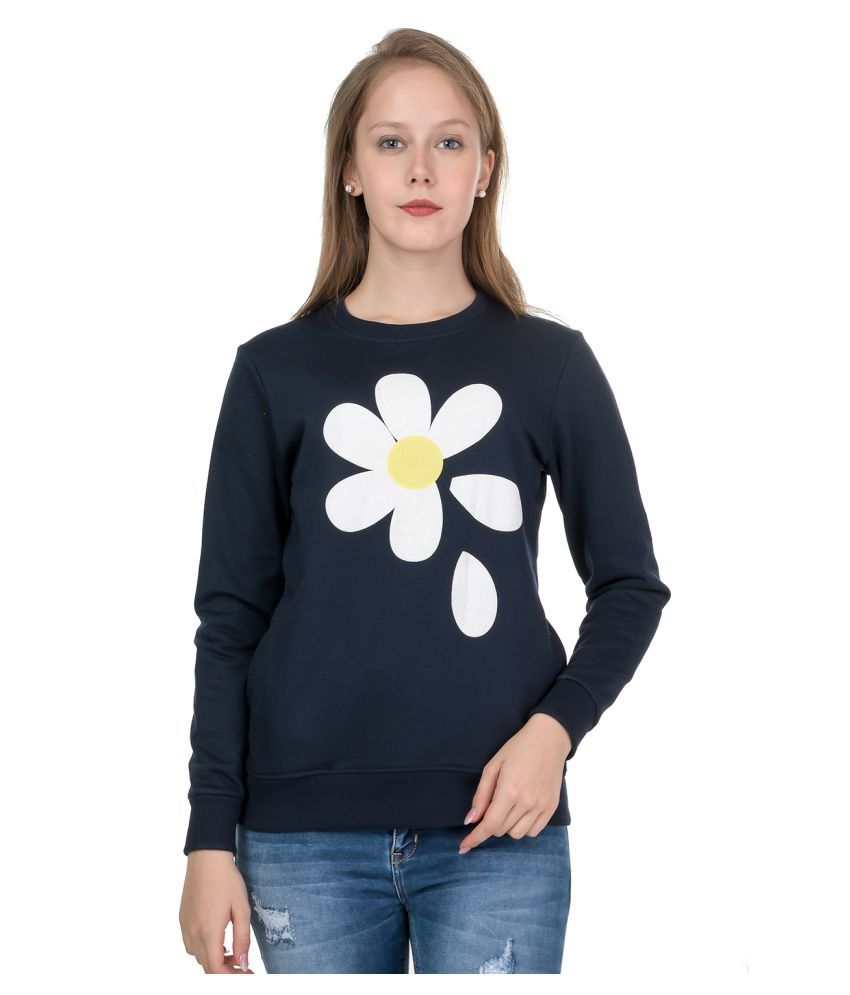     			Kaily Cotton - Fleece Navy Non Hooded Sweatshirt