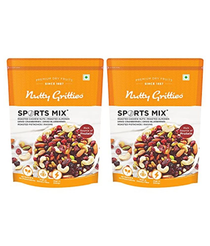     			Nutty Gritties Sports Mixed Nuts and Dry Fruit -200g (Pack of 2)