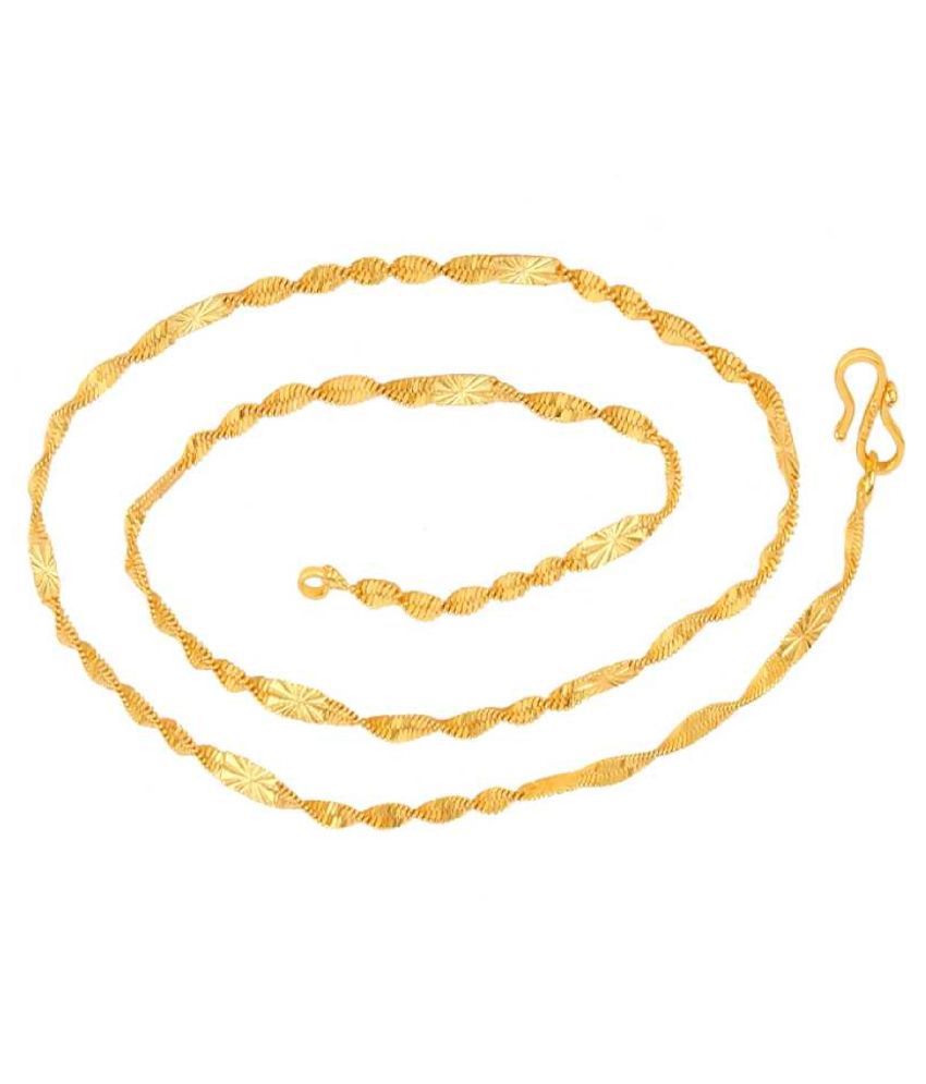     			Shine Art New Disko Designer Gold Plated Chain for Men and Women