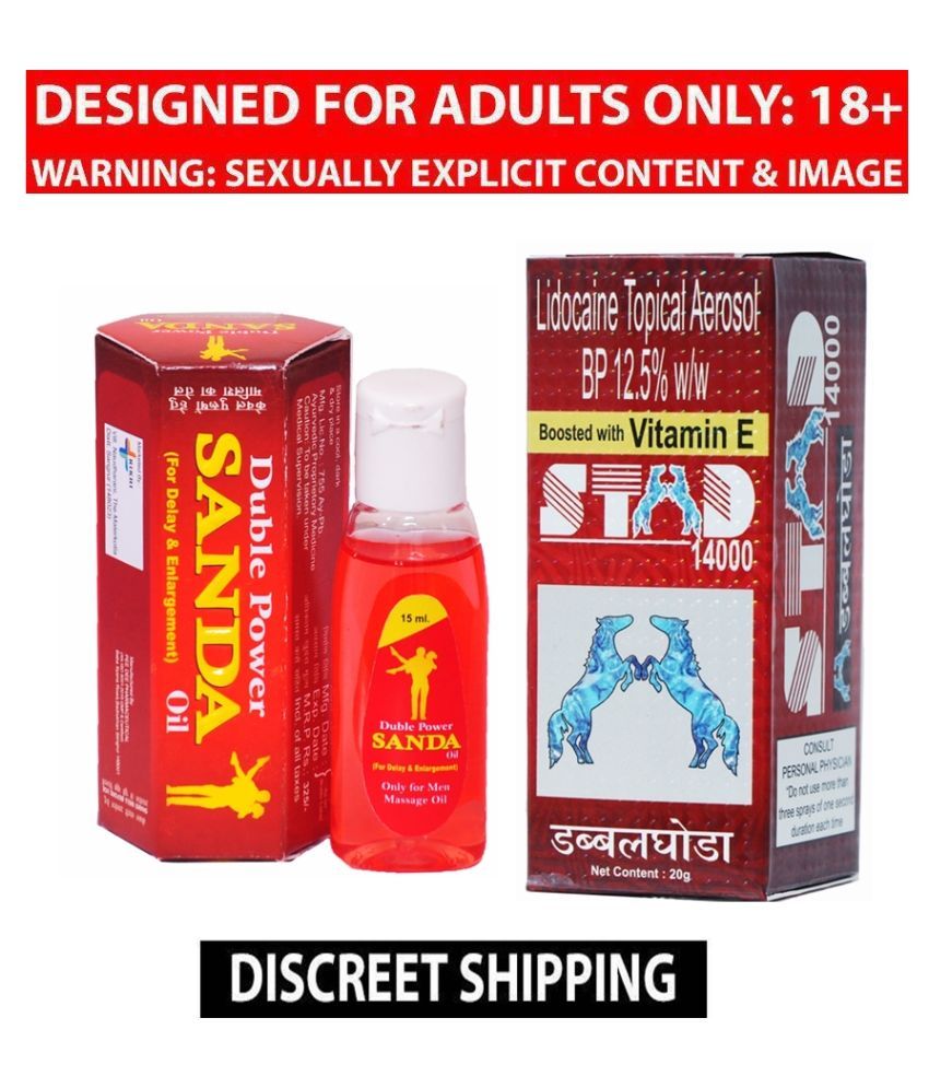     			Syan Deals Stud/Stad 14000 Long Lasting Sex Delay Sprays 20g & Duble Power Sanda Oil 15ml (Massage Oil for MALE)