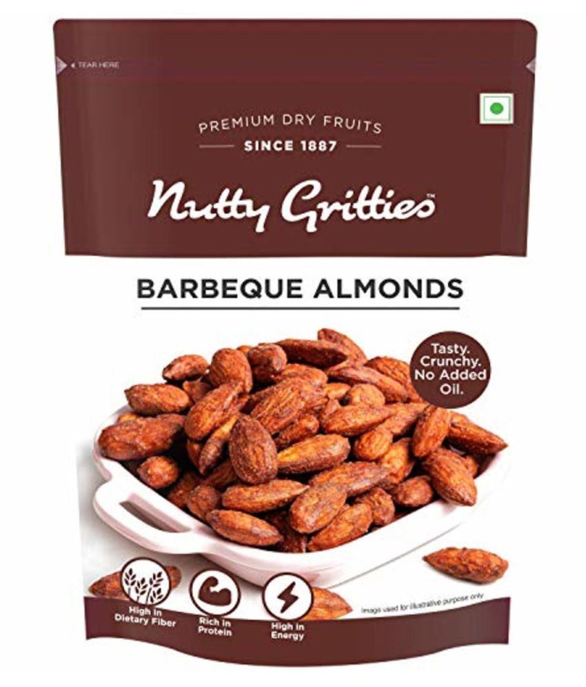     			Nutty Gritties Barbeque Almonds (BBQ) - 200g ( Pack of 2 )
