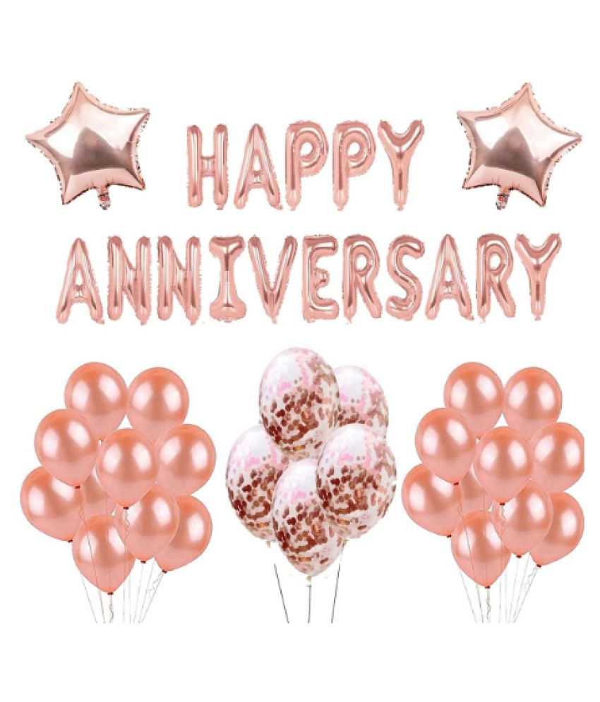     			Blooms Event Rose Gold Happy Anniversary Combo Kit