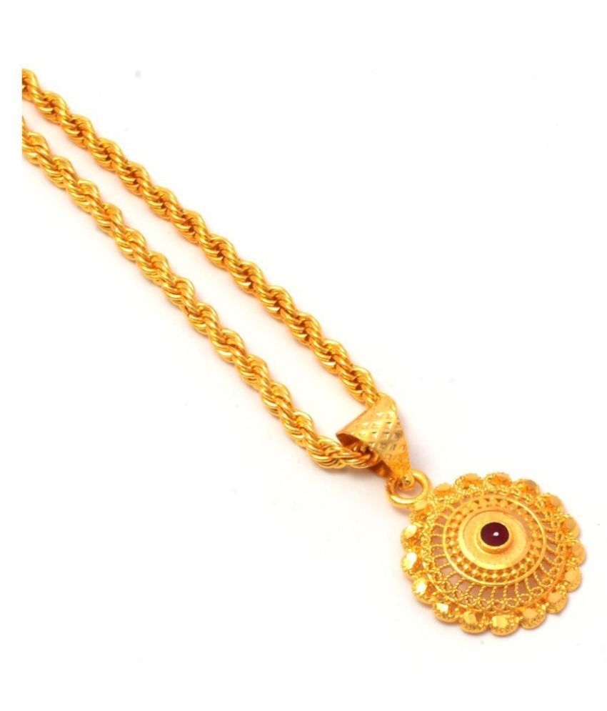     			Jewar Mandi - Golden Pendant ( Pack of 1 )