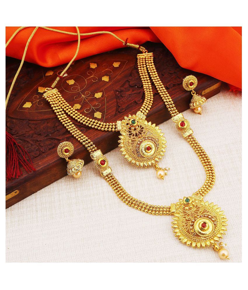     			Sukkhi - Gold Alloy Necklace Set ( Pack of 1 )