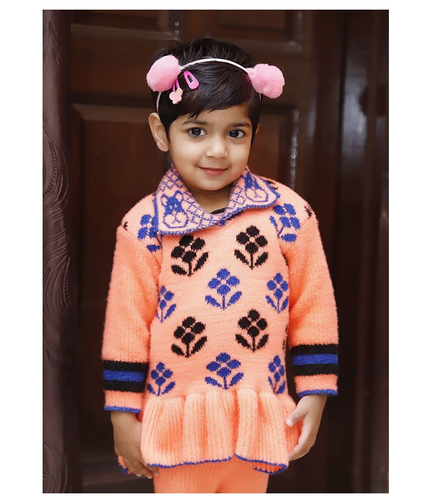 Lamvi Woolen Frock Style Dress with 