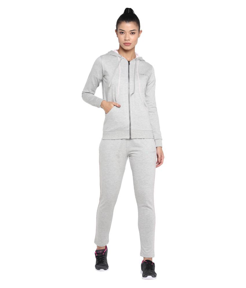     			OFF LIMITS Grey Poly Cotton Color Blocking Tracksuit - Single