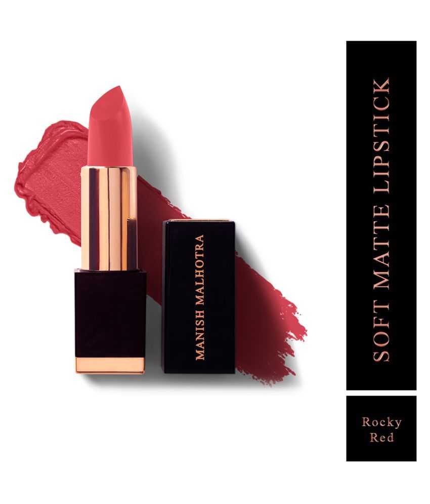     			Manish Malhotra Beauty By MyGlamm Soft Matte Lipstick-Rocky Red-4gm