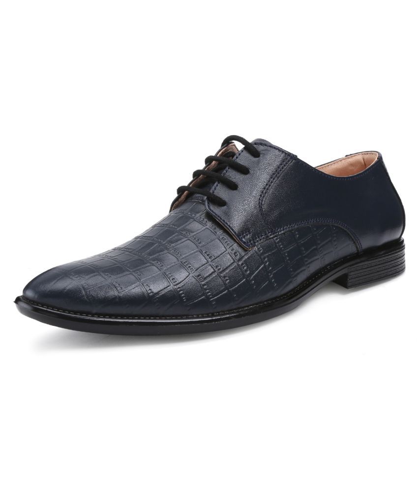 LOUIS STITCH Genuine Leather Blue Formal Shoes Price in India- Buy ...