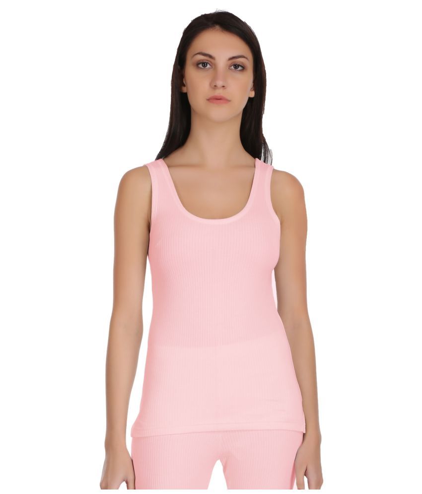     			Selfcare Cotton Blend Topwear - Pink Single