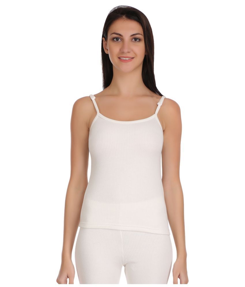     			Selfcare Cotton Blend Topwear - White Single