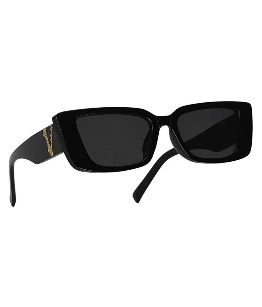     			Creature - Black Rectangular Sunglasses ( Pack of 1 )