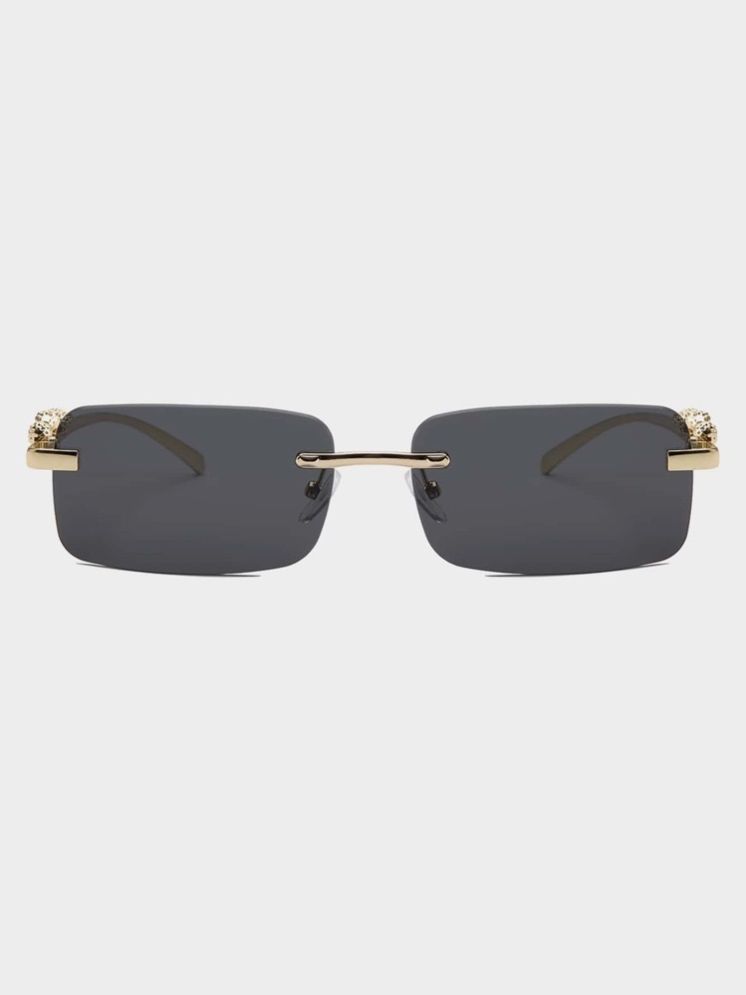     			Tanisha Gold Rectangular Sunglasses ( Pack of 1 )