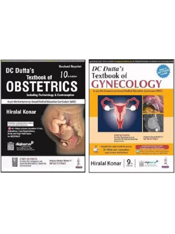     			DC Dutta's Textbook Of Gynecology & DC Dutta’s Textbook Of Obstetrics