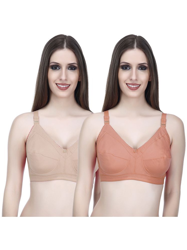     			Elina Pack of 2 Cotton Non Padded Minimizer Bra For Women ( Multicolor )