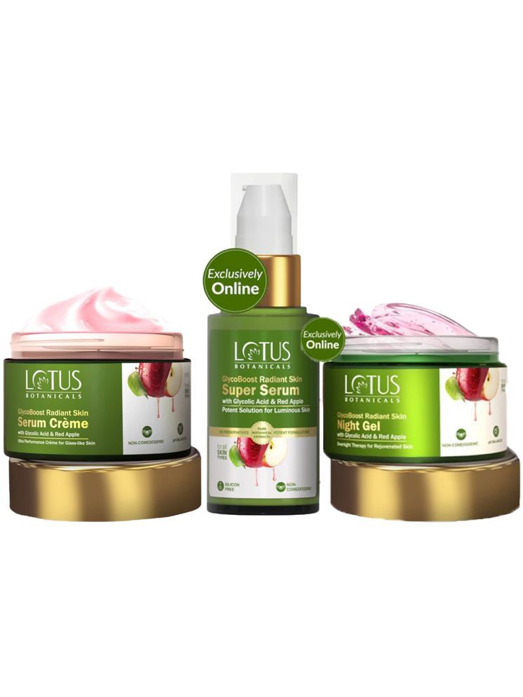     			Lotus Botanicals glycoBoost Serum Cream 50g , Night gel 50g , Face Serum 30ml (Pack of 3)