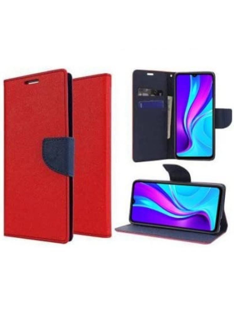     			Masque Red Flip Cover Artificial Leather Compatible For Xiaomi Redmi 7 ( Pack of 1 )