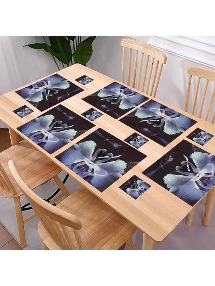     			Revexo PVC Solid Rectangle Table Mats & Coasters ( 40 cm x 30 cm ) Pack of 1 - Multi