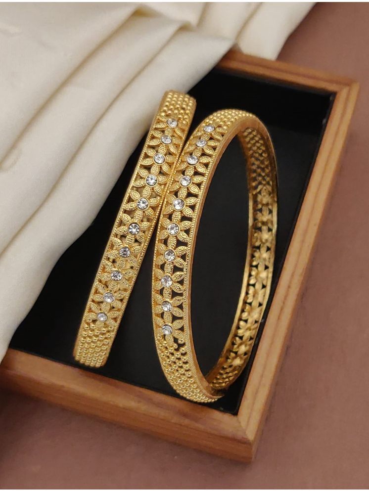     			Shivay Fashion Gold Bangle Set ( Pack of 1 )