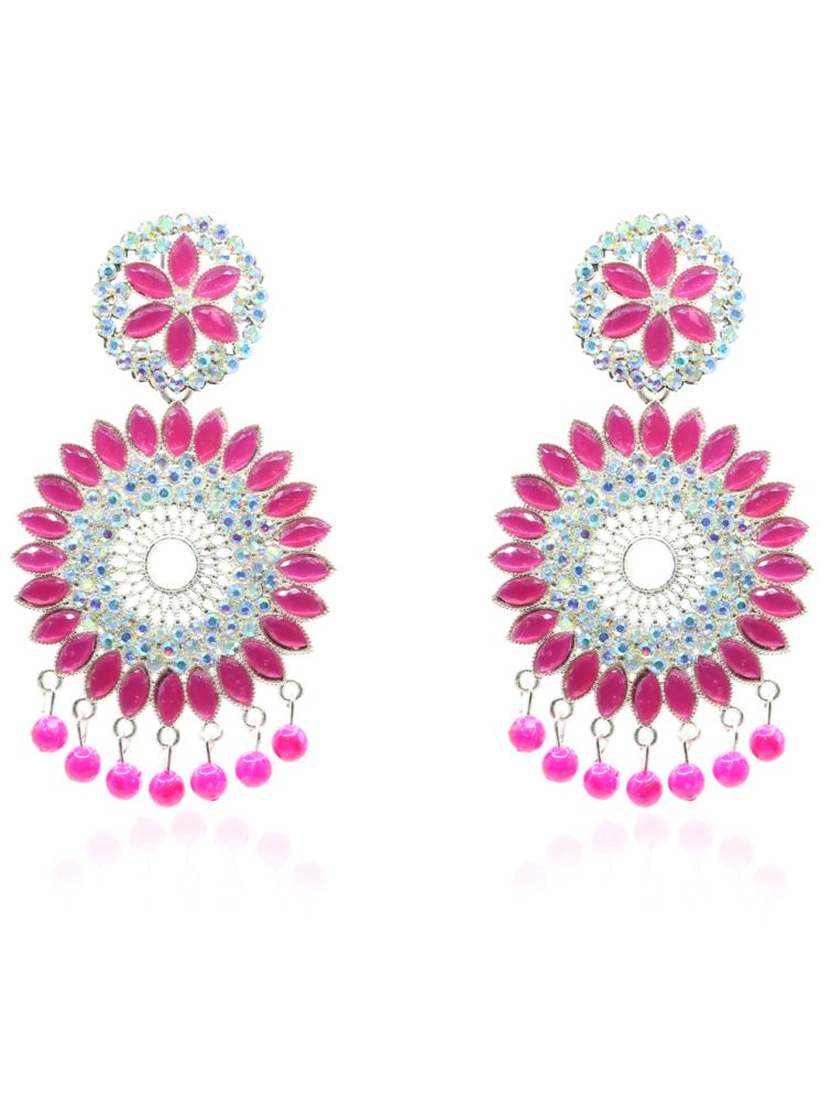     			Unicorn Pink Jhumki Earrings ( Pack of 1 )