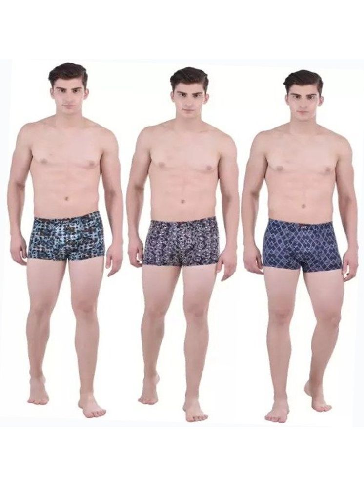     			Cavenders Pack of 3 Nylon Trunks For Men's ( Multicolor )