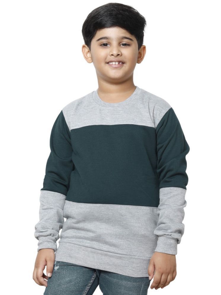     			IndiWeaves Pack of 1 Boys Fleece Sweatshirt ( Green )