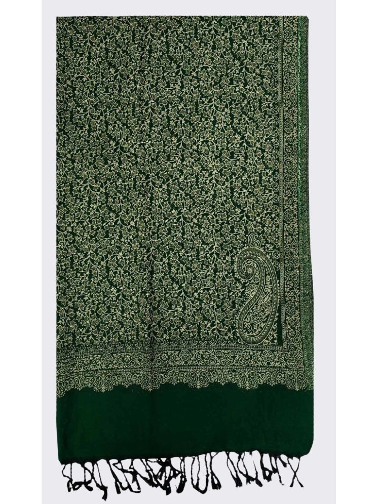     			Soul Essence Green Self Design Shawl - ( Pack of 1 )