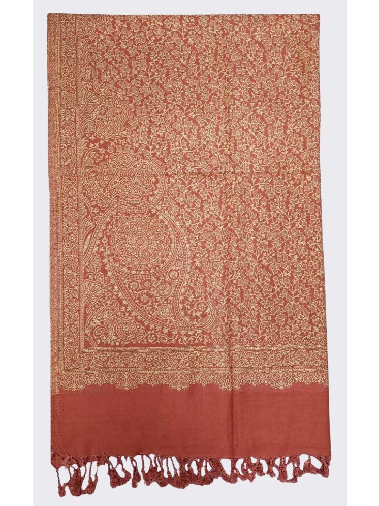     			Soul Essence Peach Self Design Shawl - ( Pack of 1 )