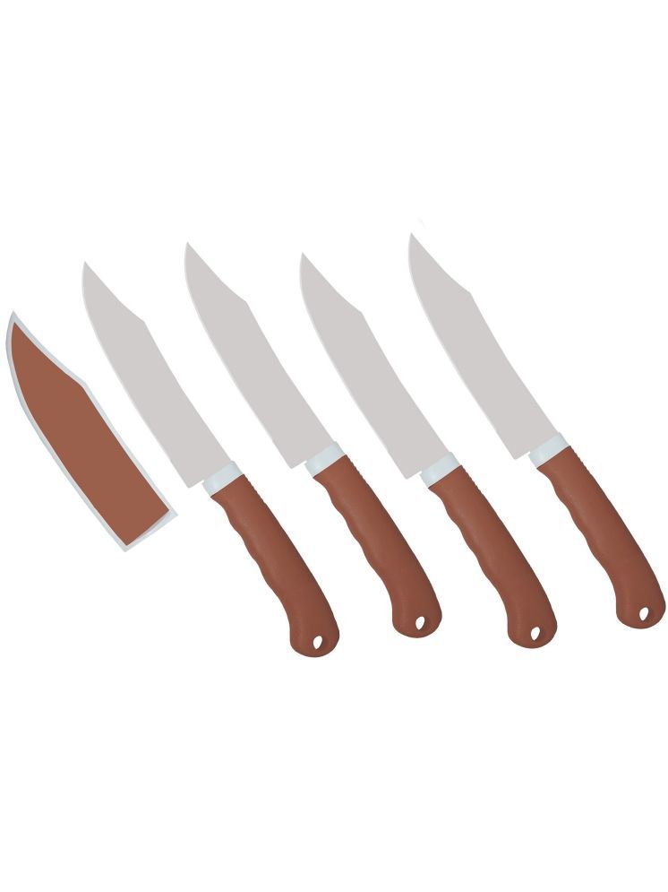     			ATARC Brown Stainless Steel Knife Set Blade Length 11 cm ( Pack of 4 )