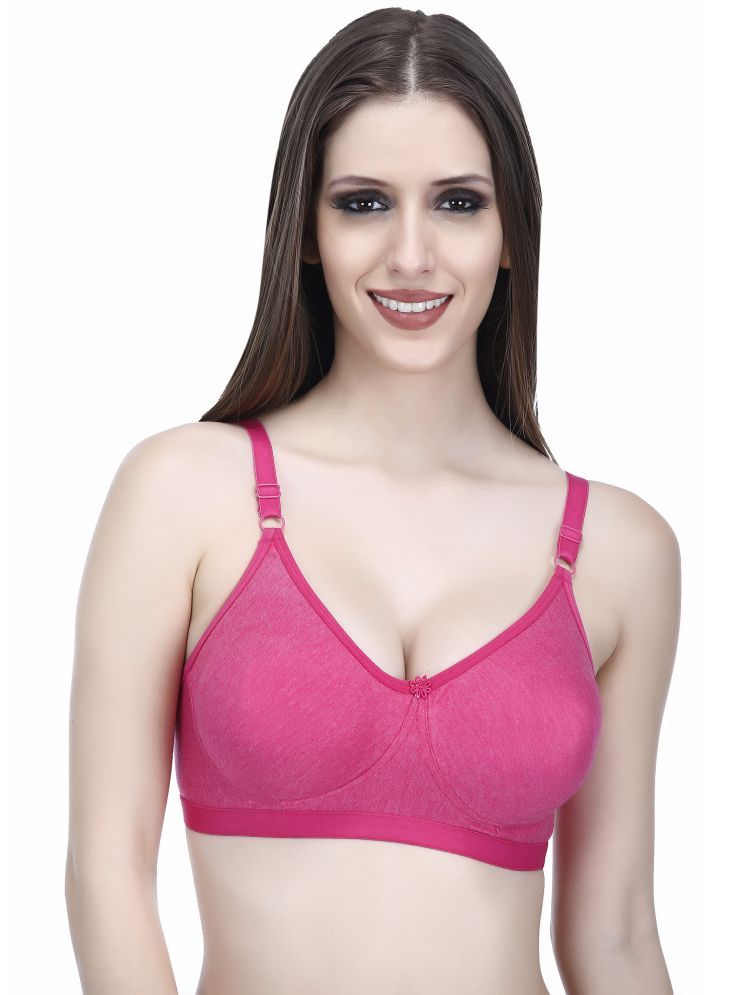     			Elina Pack of 1 Cotton Non Padded Minimizer Bra For Women ( Pink )