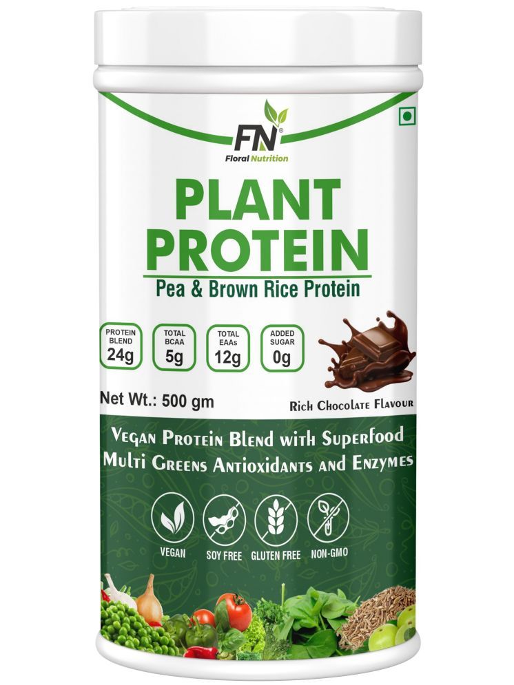     			Floral Nutrition - 100% Plant Protein Powder Plant Protein Powder ( 500 gm Rich Chocolate )