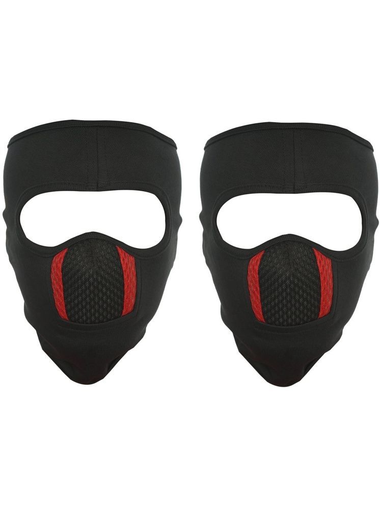     			Im Unique Black Bike Face Mask Riding Mask for Men & Women (Pack Of 2)