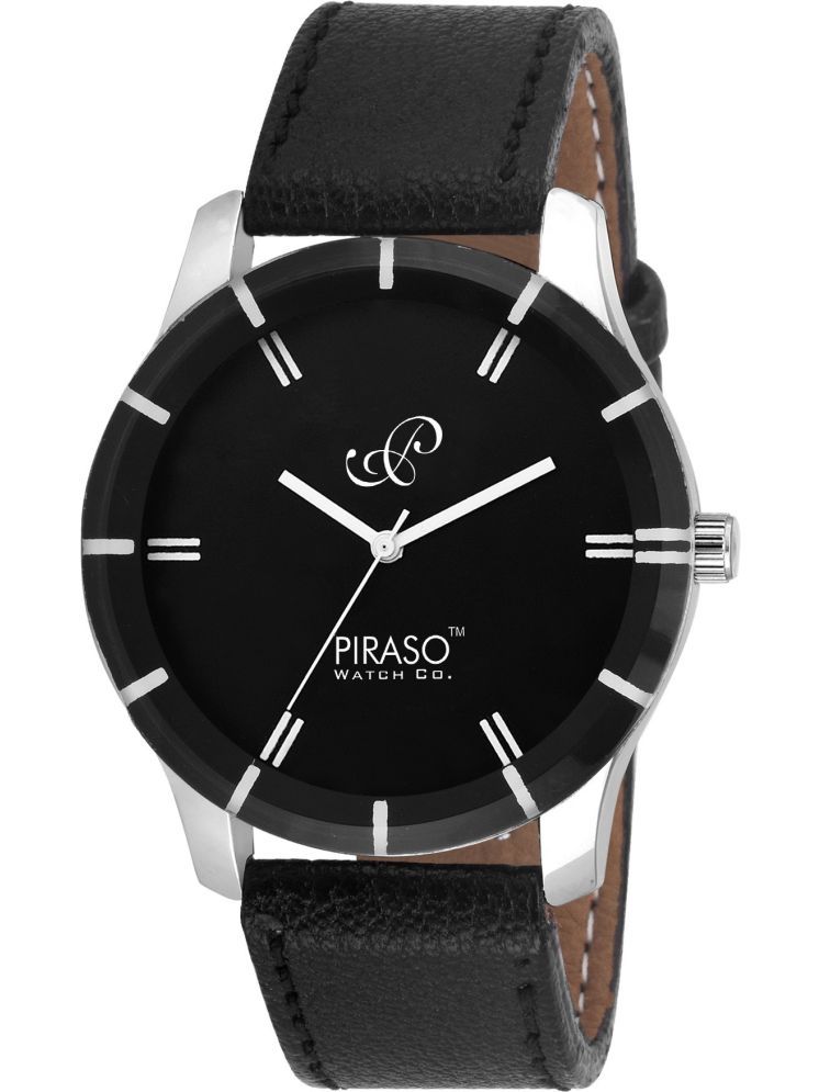     			PIRASO Black Nylon Analog Men's Watch