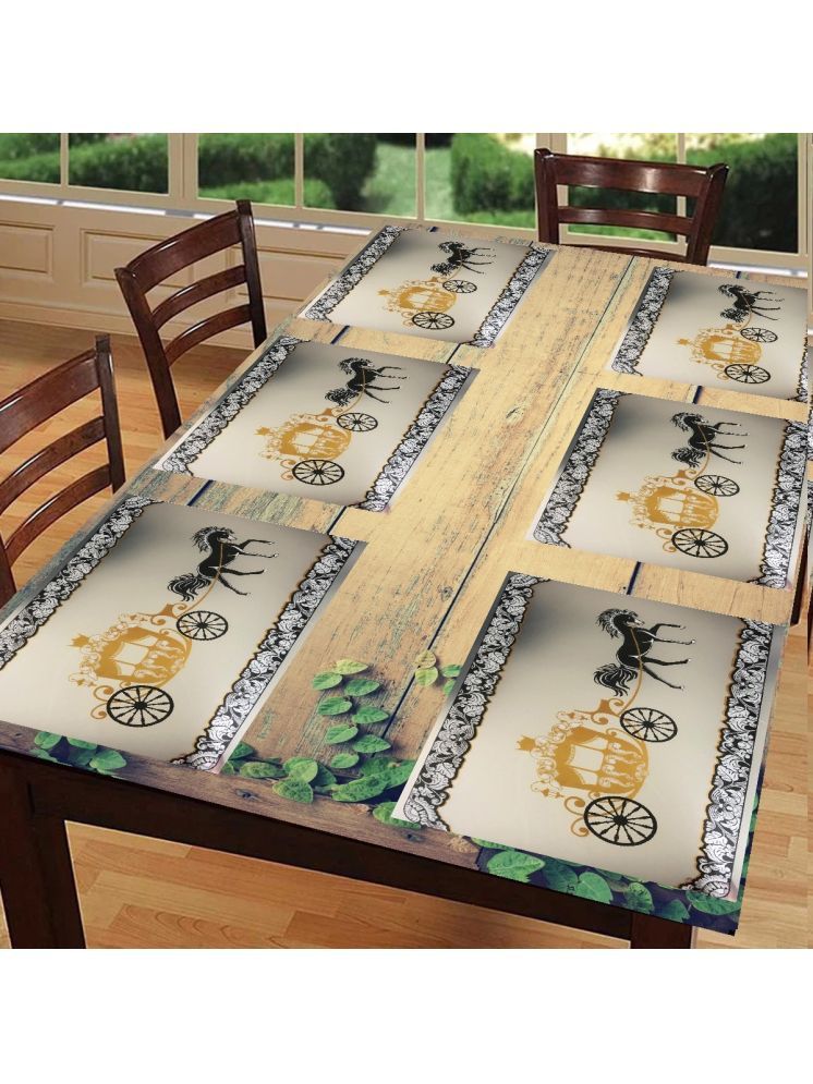     			Revexo PVC Solid Rectangle Table Mats ( 40 cm x 30 cm ) Pack of 1 - Multi